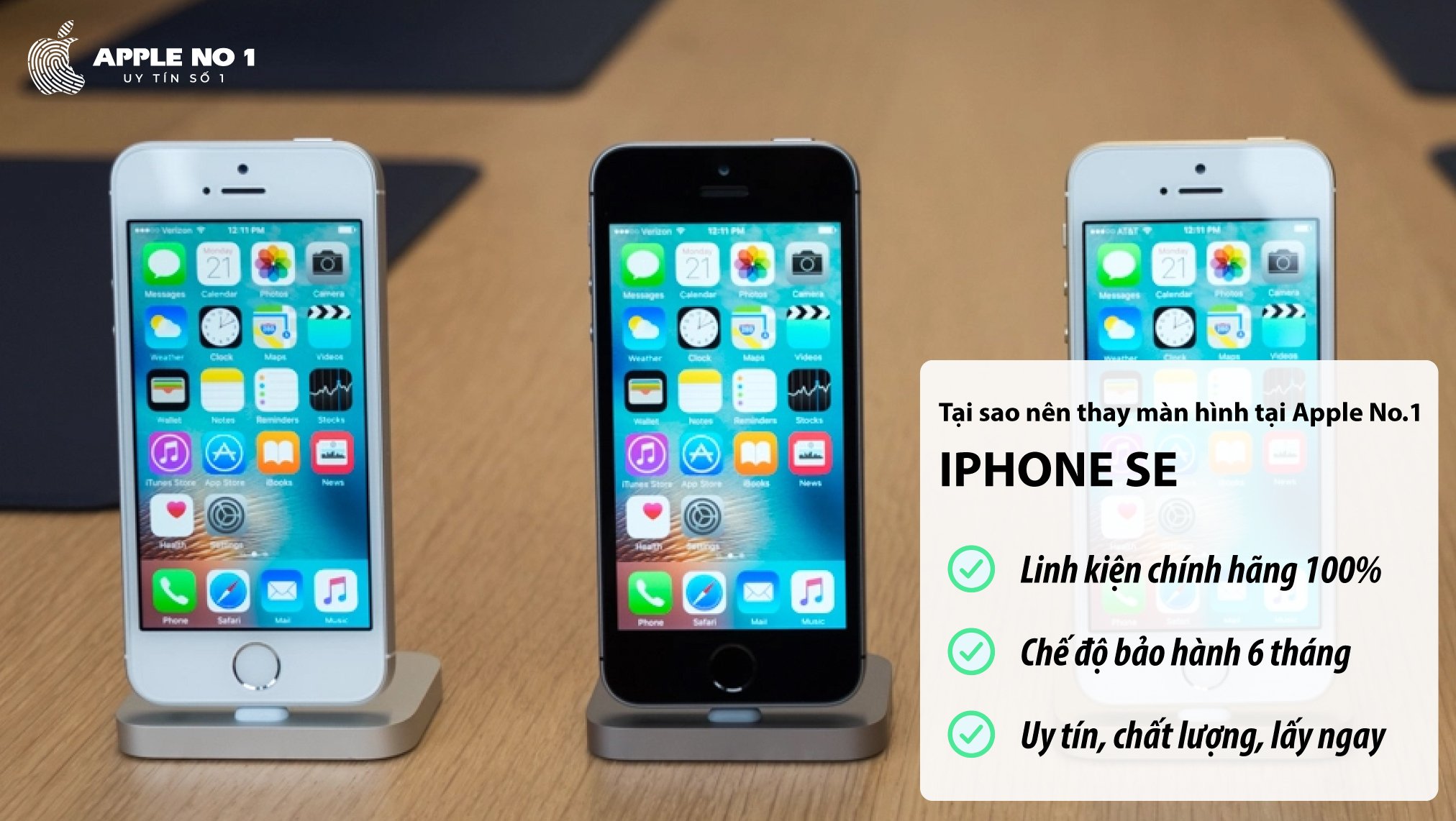 Lý do nên chọn thay màn hình iPhone SE tại Apple No.1