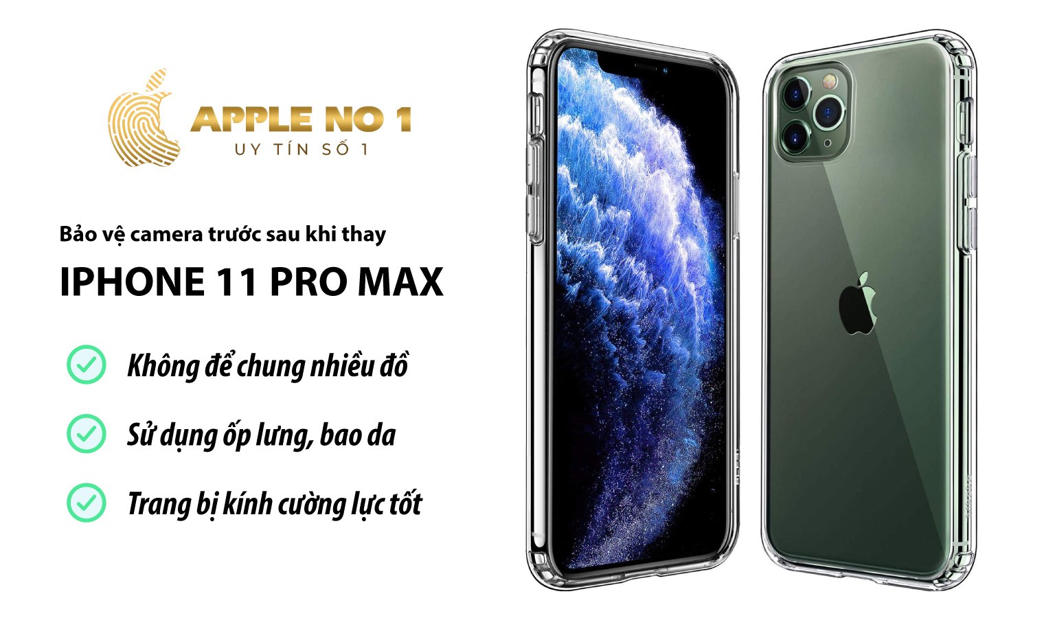 bao ve camera truoc iphone 11 pro max bang cach nao?